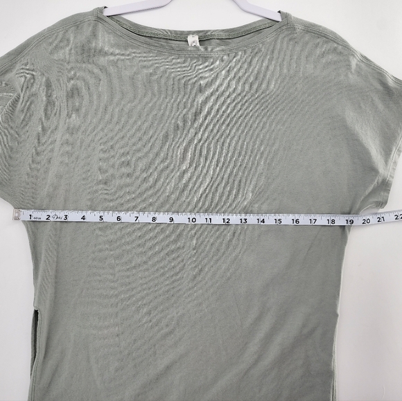Lululemon High Low Side Split Shirt Sage 4 - Picture 6 of 9